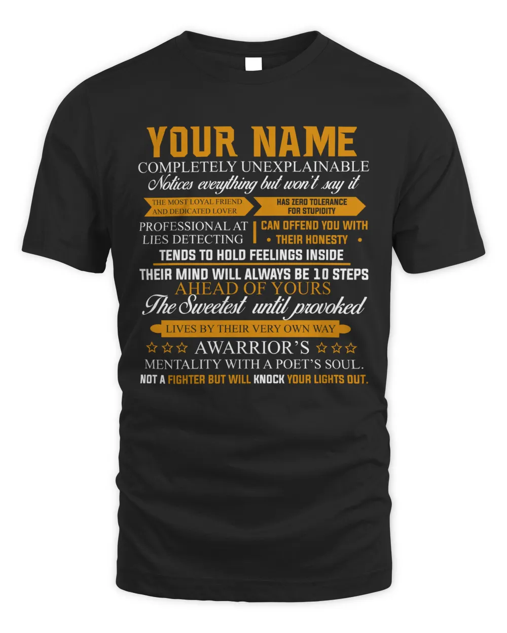 Name completely unexplainable Unisex Standard T-Shirt black s