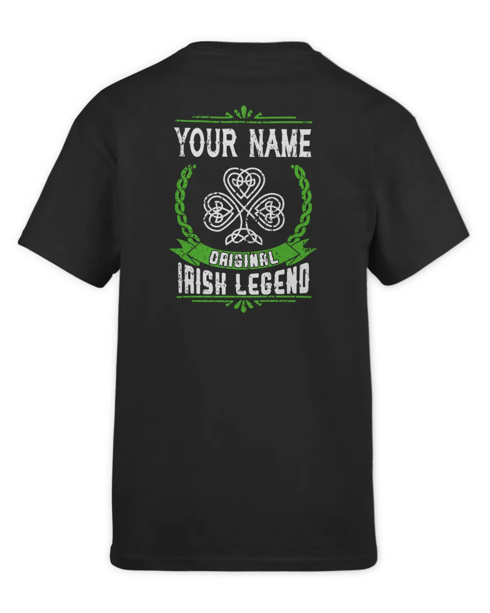 YOUR NAME - ORIGONAL IRISHH LEGEND- PRINT ON THE BACK Kids Standard T-Shirt black xs