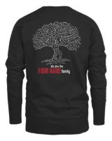WE ARE THE - YOUR NAME - FAMILY - PRINT ON THE BACK Men's Long Sleeved T-Shirt black s