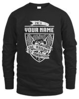 I AM A/AN - YOUR NAME - THING Men's Long Sleeved T-Shirt black s
