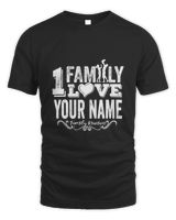 1 FAMILY LOVE - YOUR NAME - FAMILY REUNION Unisex Standard T-Shirt black s