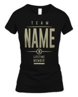 Team Name Life Time Member Women's Soft Style Fitted T-Shirt black s