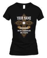 YOUR NAME - BLOOD RUNS THROUGH MY VENS Women's Standard T-Shirt black s