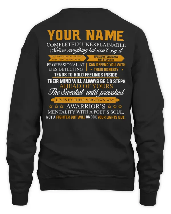 Name completely unexplainable - PRINT ON THE BACK