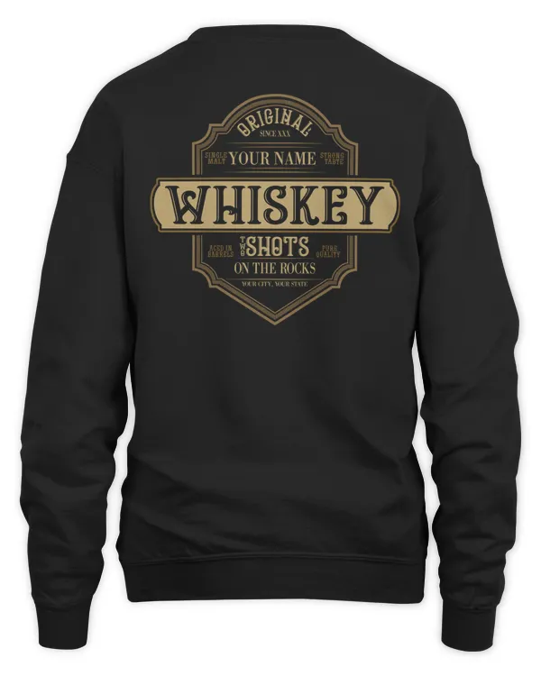Name whiskey - PRINT ON THE BACK
