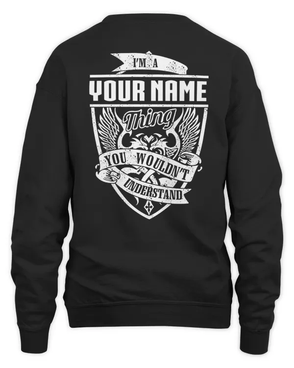 I AM A/AN - YOUR NAME - THING - PRINT ON THE BACK