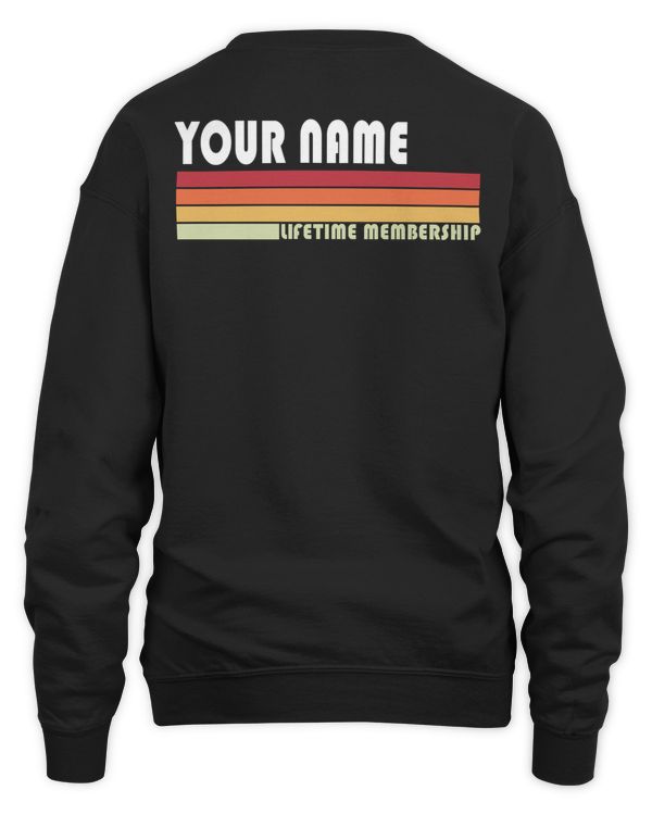 Name Lifetime member - PRINT ON THE BACK