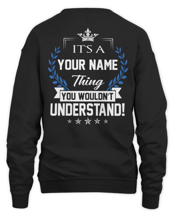 Name thing - PRINT ON THE BACK