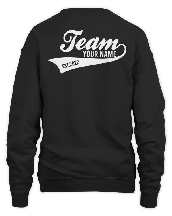 Team Name - PRINT ON THE BACK